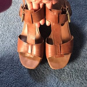 Cork Wedged Sandals